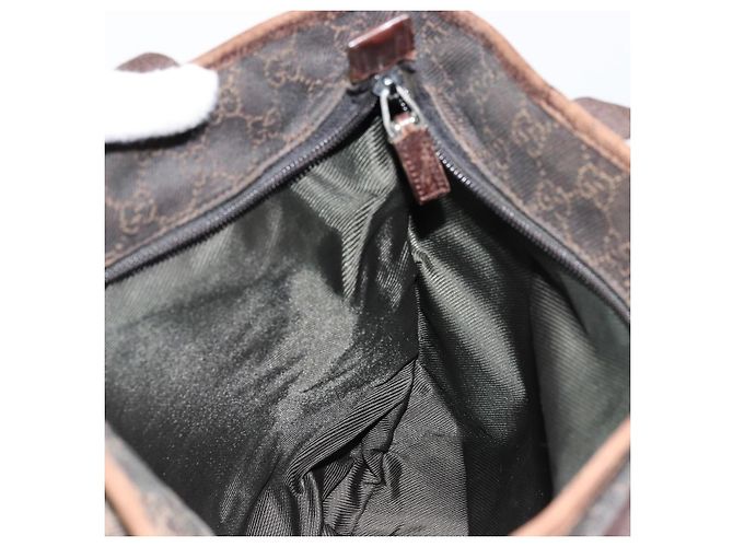Borsa Tote GUCCI GG Canvas Marrone Argento 28892 Auth 177516 - vista 18