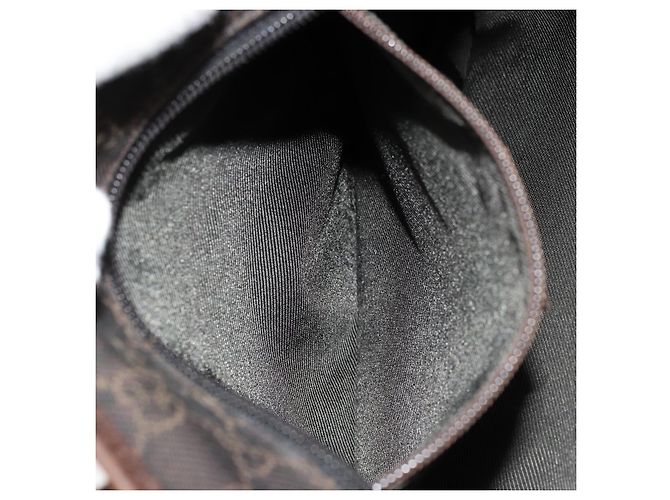 Borsa Tote GUCCI GG Canvas Marrone Argento 28892 Auth 177516 - vista 21