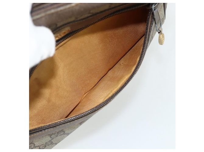 Sac GUCCI GG Supreme Web Sherry Line en PVC Beige Or 904 02 004 Auth 178513 Doré - vue 20