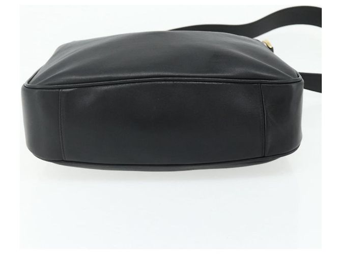Borsa a Spalla GUCCI Bamboo in Pelle 2way Nero Oro 001 3444 1638 Auth bs34925 D'oro - vista 5