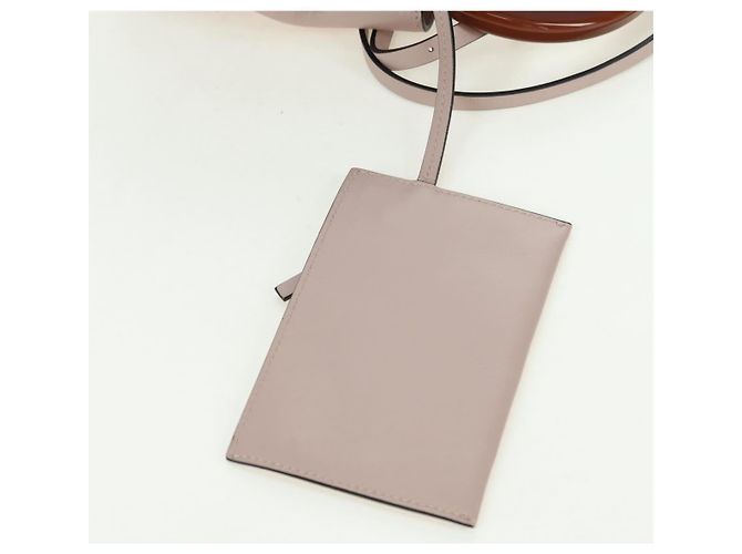 Autre Marque Borsa a mano MARNI Panniers in pelle 2way Beige Gold Auth 178605V - vista 20
