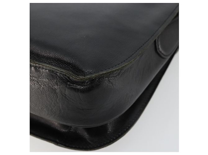 SAINT LAURENT Schultertasche aus Leder Schwarz Gold Auth 177846 - Ansicht 16