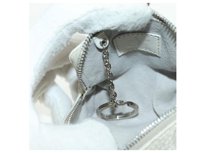 LOUIS VUITTON Taurillon Clemence Climbing Pouch Gray MP3383 LV Auth 177975M Marrone - vista 9