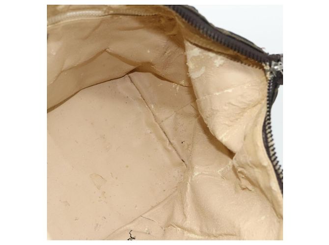 Bolsa de Mão FENDI Zucca Canvas Marrom Preto Auth bs35005 - vista 18