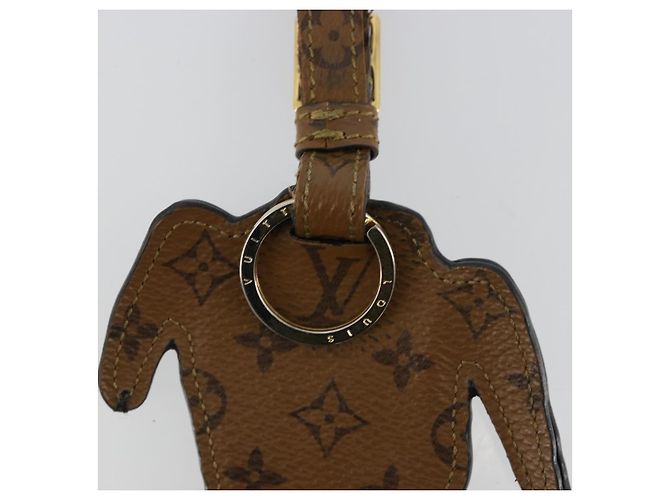 LOUIS VUITTON Catgram Porte Cles Porto Address Charm Black MP2281 Auth 178090A Nero - vista 14