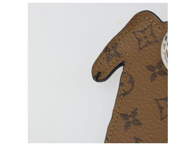 LOUIS VUITTON Catgram Porte Cles Porto Address Charm Black MP2281 Auth 178090A Nero - vista 9