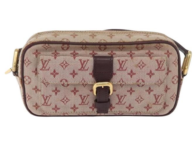 LOUIS VUITTON Monogram Mini Juliet MM Borsa a Spalla Rossa M92219 LV Auth 177057 Rosso - vista 13