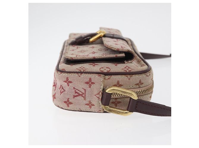 LOUIS VUITTON Monogram Mini Juliet MM Borsa a Spalla Rossa M92219 LV Auth 177057 Rosso - vista 3