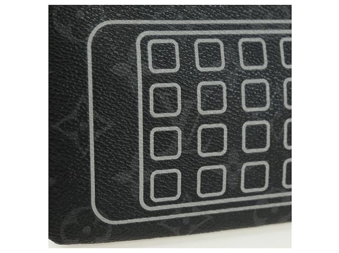 LOUIS VUITTON Monogram Eclipse Fragment iPhone Case M64449 LV Auth 177105M Monograma - vista 19