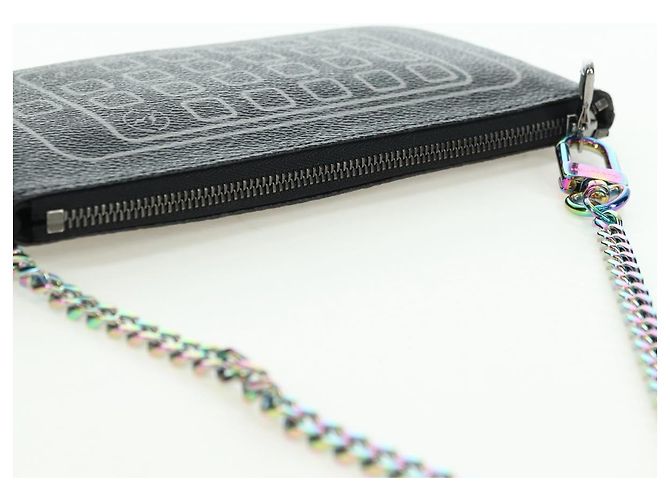 LOUIS VUITTON Monogram Eclipse Fragment iPhone Case M64449 LV Auth 177105M Monograma - vista 7