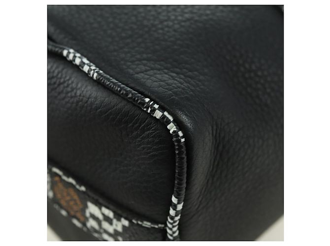 LOUIS VUITTON Borsa Keepall XS Damier Distorted City Nera M80202 LV Auth 177433SM Nero - vista 20
