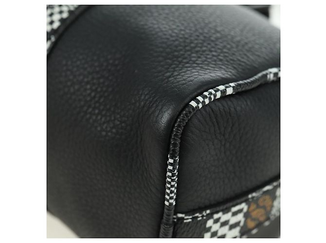 LOUIS VUITTON Borsa Keepall XS Damier Distorted City Nera M80202 LV Auth 177433SM Nero - vista 21