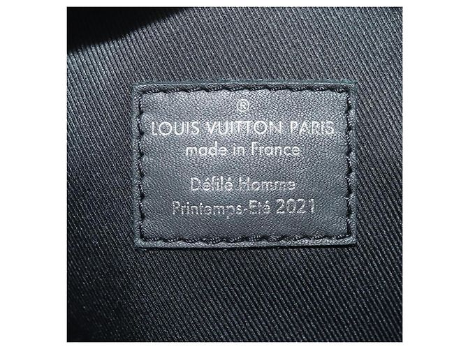 LOUIS VUITTON Borsa Keepall XS Damier Distorted City Nera M80202 LV Auth 177433SM Nero - vista 24