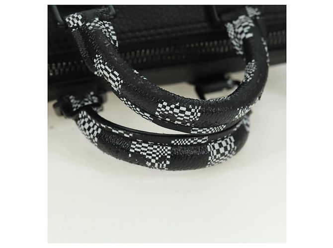 LOUIS VUITTON Borsa Keepall XS Damier Distorted City Nera M80202 LV Auth 177433SM Nero - vista 7