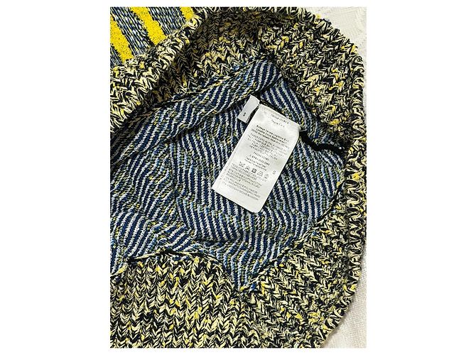 Bottega Veneta Texturiertes Strickkleid Multicolor Schwarz Blau Gelb - Ansicht 3