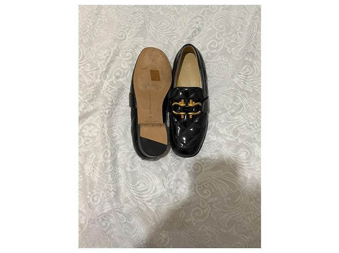 Bottega Veneta Mocassini Madame in vernice trapuntata nera Nero - vista 5