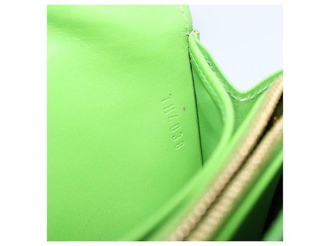LOUIS VUITTON Vernis Portefeiulle Sarah Wallet Vert Tonic M93635 LV Auth 171237A - vista 11