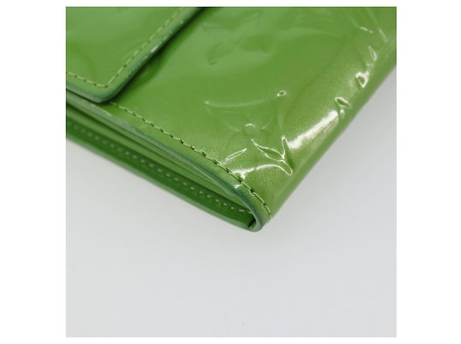 LOUIS VUITTON Vernis Portefeiulle Sarah Wallet Vert Tonic M93635 LV Auth 171237A - vista 14
