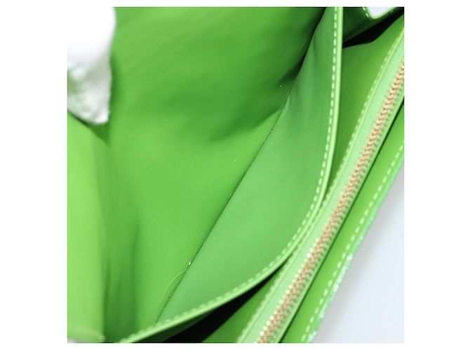 LOUIS VUITTON Vernis Portefeiulle Sarah Wallet Vert Tonic M93635 LV Auth 171237A - vista 20