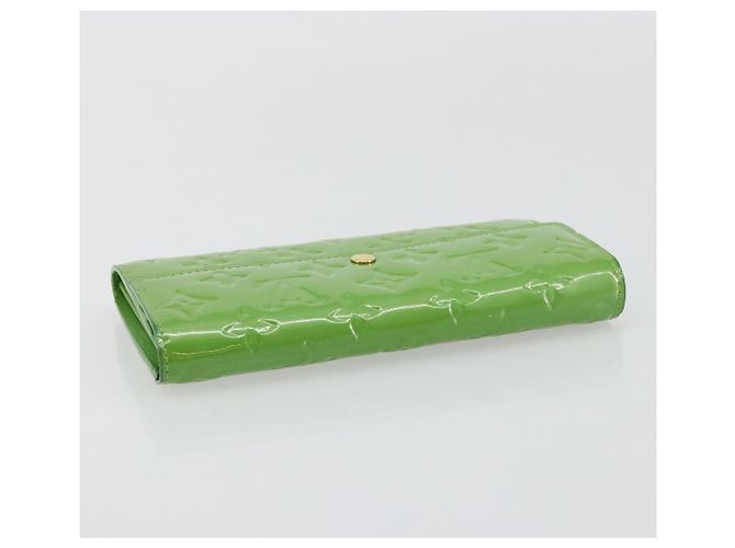 LOUIS VUITTON Vernis Portefeiulle Sarah Wallet Vert Tonic M93635 LV Auth 171237A - vista 5