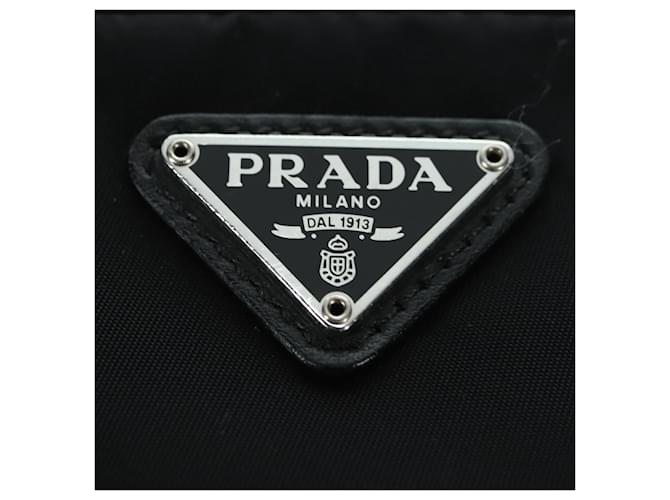 Borsa PRADA Borsa a tracolla Nylon 2way Nero Argento Auth 175065SAM - vista 22