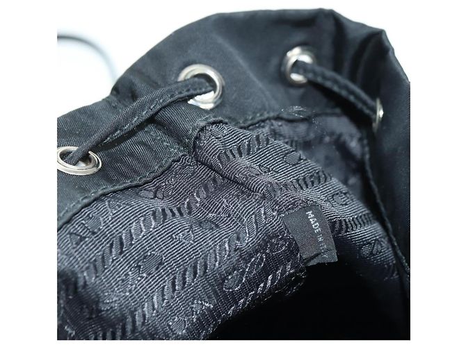 Borsa PRADA Borsa a tracolla Nylon 2way Nero Argento Auth 175065SAM - vista 27