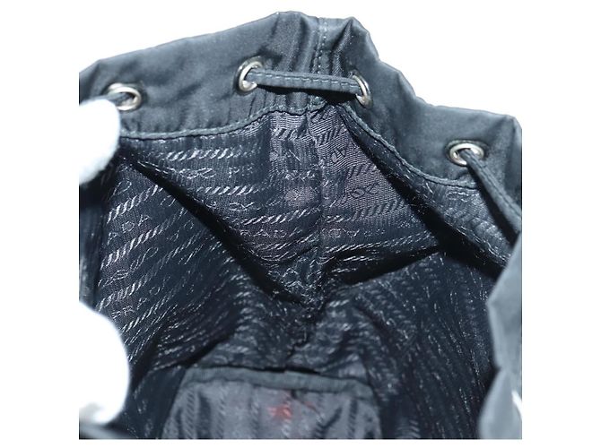 Borsa PRADA Borsa a tracolla Nylon 2way Nero Argento Auth 175065SAM - vista 28