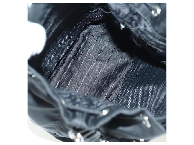 Borsa PRADA Borsa a tracolla Nylon 2way Nero Argento Auth 175065SAM - vista 9