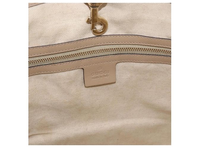Borsa Tote GUCCI GG Supreme in PVC Beige Oro 309613 Auth ka4230 - vista 19