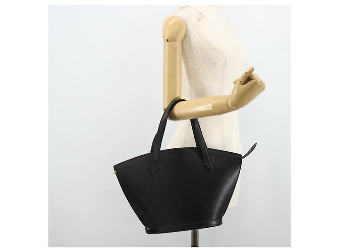 Borsa LOUIS VUITTON Epi Saint Jacques Nera M52272 LV Auth ka4214 Nero - vista 21