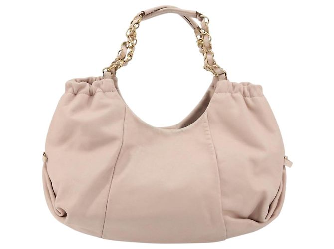 Borsa a mano Salvatore Ferragamo Vala Chain in pelle Rosa Oro Auth BA12403A D'oro - vista 13