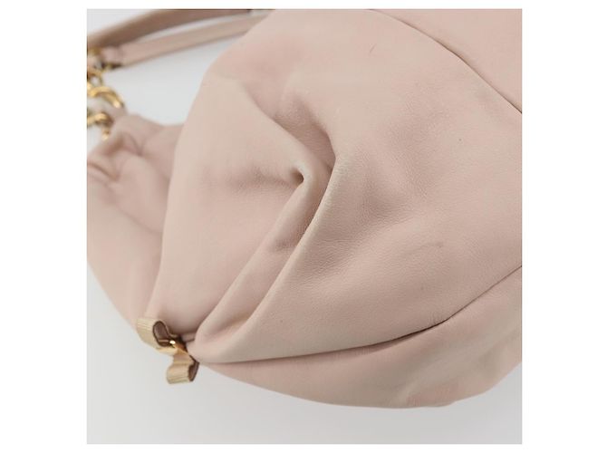 Borsa a mano Salvatore Ferragamo Vala Chain in pelle Rosa Oro Auth BA12403A D'oro - vista 16