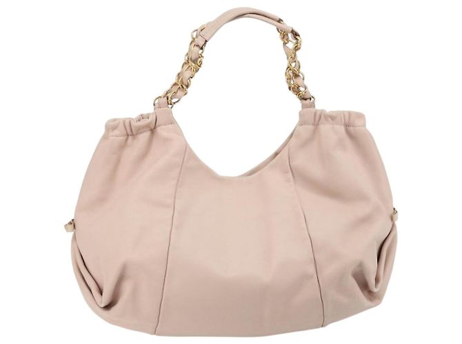 Borsa a mano Salvatore Ferragamo Vala Chain in pelle Rosa Oro Auth BA12403A D'oro - vista 2