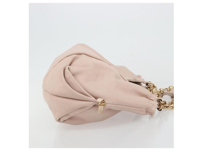 Borsa a mano Salvatore Ferragamo Vala Chain in pelle Rosa Oro Auth BA12403A D'oro - vista 3