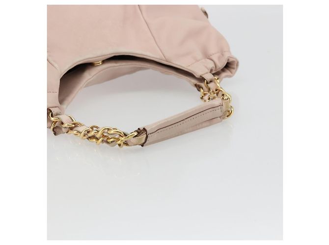 Borsa a mano Salvatore Ferragamo Vala Chain in pelle Rosa Oro Auth BA12403A D'oro - vista 7