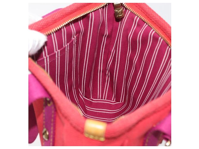 LOUIS VUITTON Antigua Cabas PM Tote Bag Canvas Rouge M40037 LV Auth bs34988 Rosso - vista 18