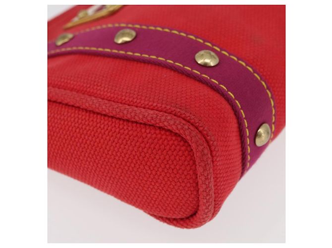 LOUIS VUITTON Antigua Cabas PM Tote Bag Canvas Rouge M40037 LV Auth bs34988 Rosso - vista 9