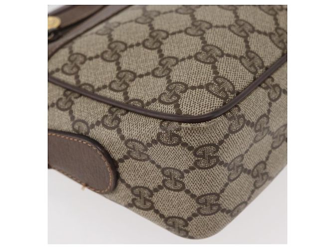 Borsa a Spalla GUCCI GG Supreme PVC Beige Oro Auth 176997 D'oro - vista 14
