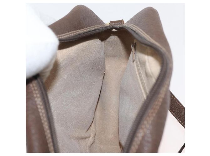 Borsa a Spalla GUCCI GG Supreme PVC Beige Oro Auth 176997 D'oro - vista 20