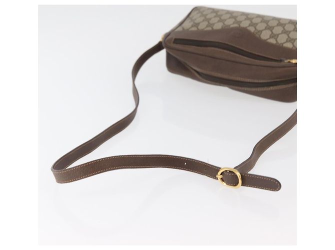 Borsa a Spalla GUCCI GG Supreme PVC Beige Oro Auth 176997 D'oro - vista 7