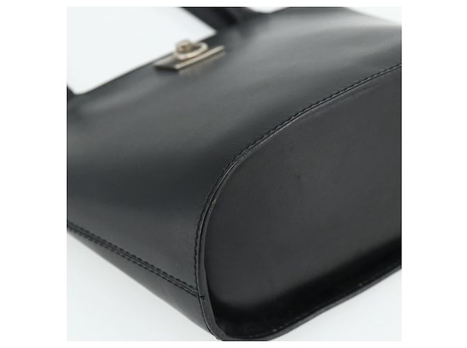 Céline Borsa CELINE in pelle nera argento Auth 178117A Nero - vista 14