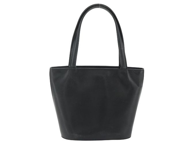 Céline Borsa CELINE in pelle nera argento Auth 178117A Nero - vista 2