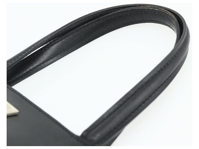 Céline Borsa CELINE in pelle nera argento Auth 178117A Nero - vista 8