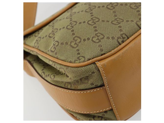 Sac à bandoulière GUCCI GG Canvas Beige Or 007 3444 0207 Auth 177887 Doré - vue 16