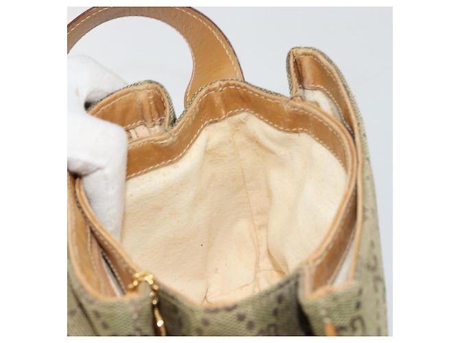 Sac à bandoulière GUCCI GG Canvas Beige Or 007 3444 0207 Auth 177887 Doré - vue 19