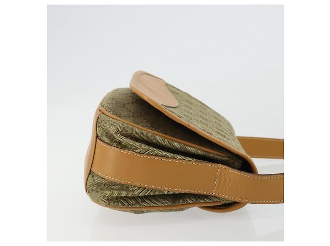 Sac à bandoulière GUCCI GG Canvas Beige Or 007 3444 0207 Auth 177887 Doré - vue 3