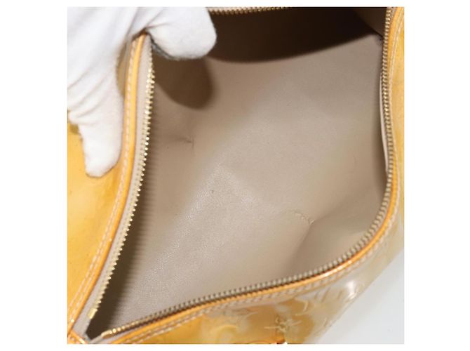 LOUIS VUITTON Monogram Vernis Bedford Hand Bag Beige M91006 LV Auth 177020 - view 11