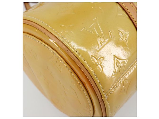 LOUIS VUITTON Monogram Vernis Bedford Hand Bag Beige M91006 LV Auth 177020 - view 15