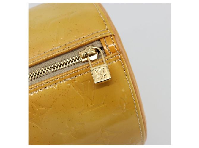 LOUIS VUITTON Monogram Vernis Bedford Hand Bag Beige M91006 LV Auth 177020 - view 18