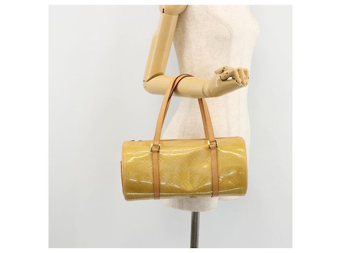 LOUIS VUITTON Monogram Vernis Bedford Hand Bag Beige M91006 LV Auth 177020 - view 21